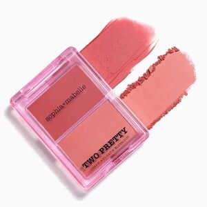 Sophia + Mabelle Two Pretty Cream and Satin Blush Duo in Strawberry Sorbet Pink